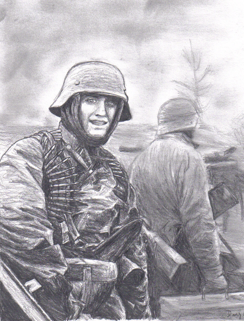 Рисовать немецкого солдата